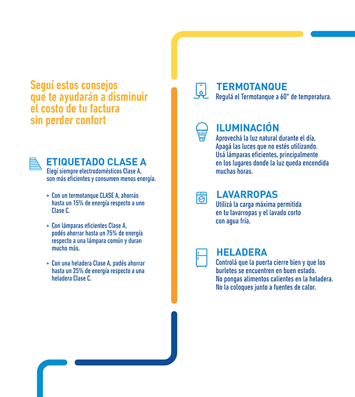 Interior folleto Inclusión Social UTE Consejos Eficientes para el Hogar 2025