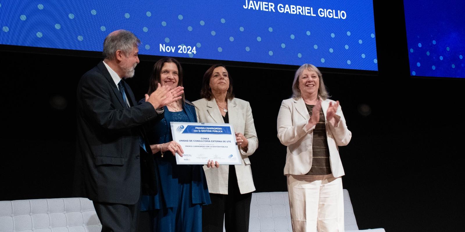 UTE nuevamente premiada por el Instituto Nacional de Calidad