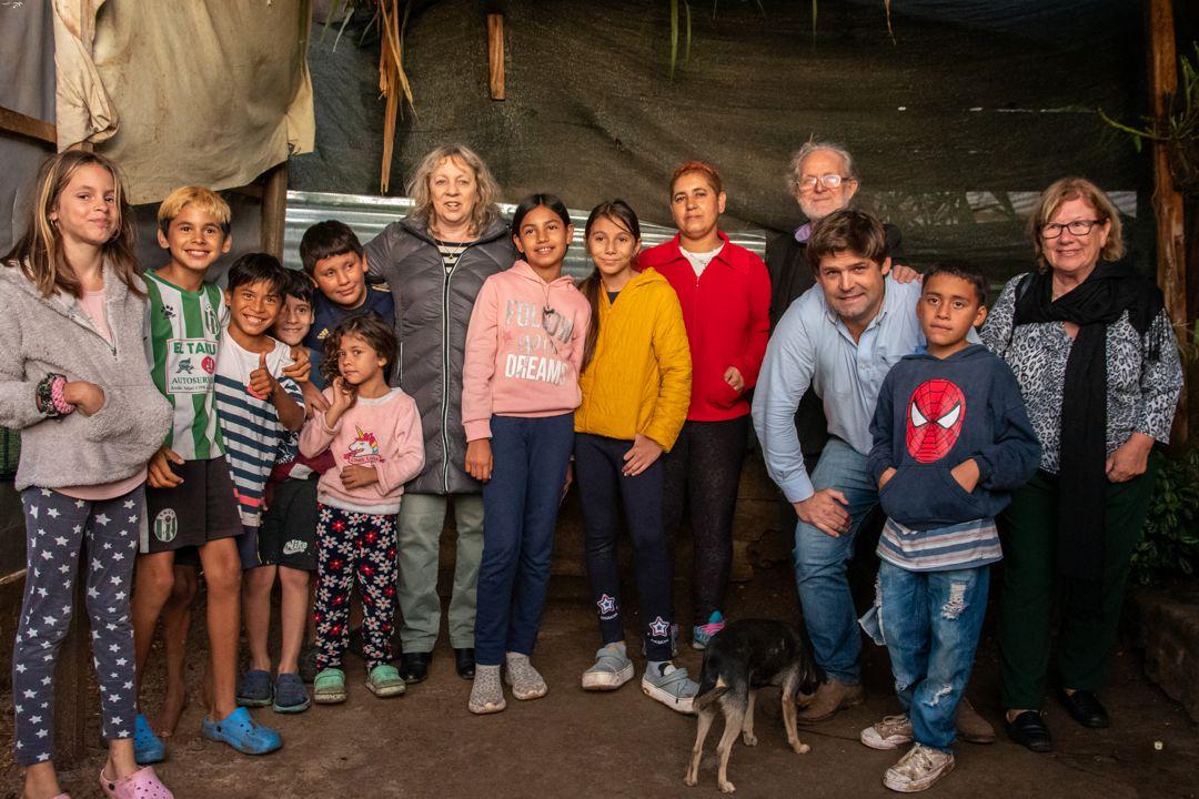 Visita al merendero del barrio La Esperanza-Patulé en Salto.