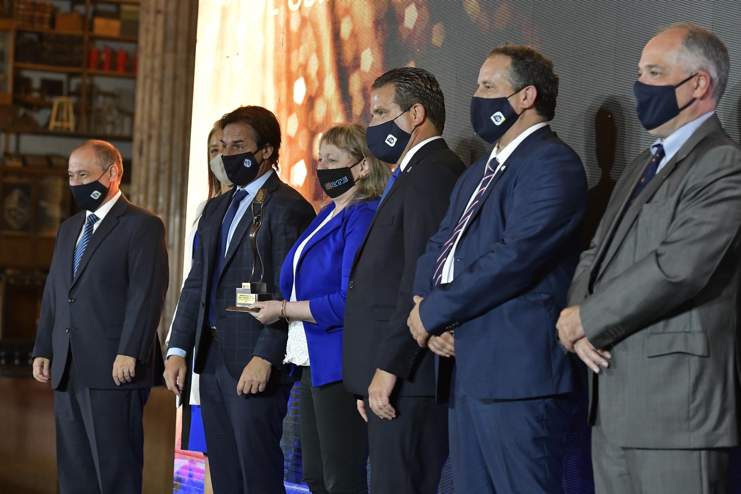 La ceremonia fue encabezada por el presidente de la República, Luis Lacalle Pou