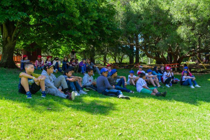 Los niños disfrutan del Parque de vacaciones