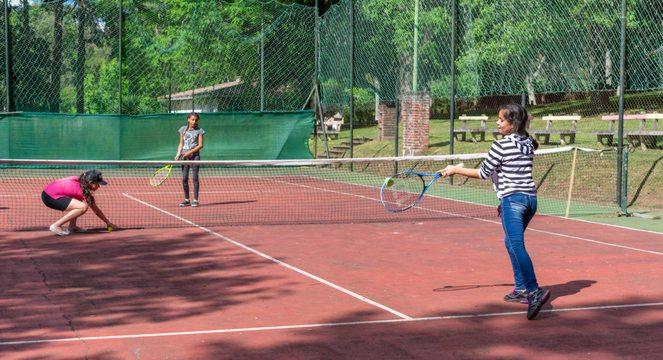 También jugaron al tenis