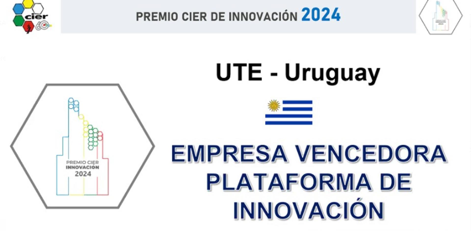 Nuevo galardón para UTE en el Premio CIER de Innovación 2024