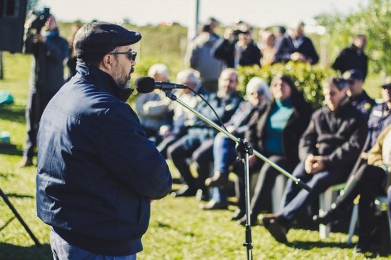 El director de UTE Walter Sosa habló en nombre del Directorio de la empresa