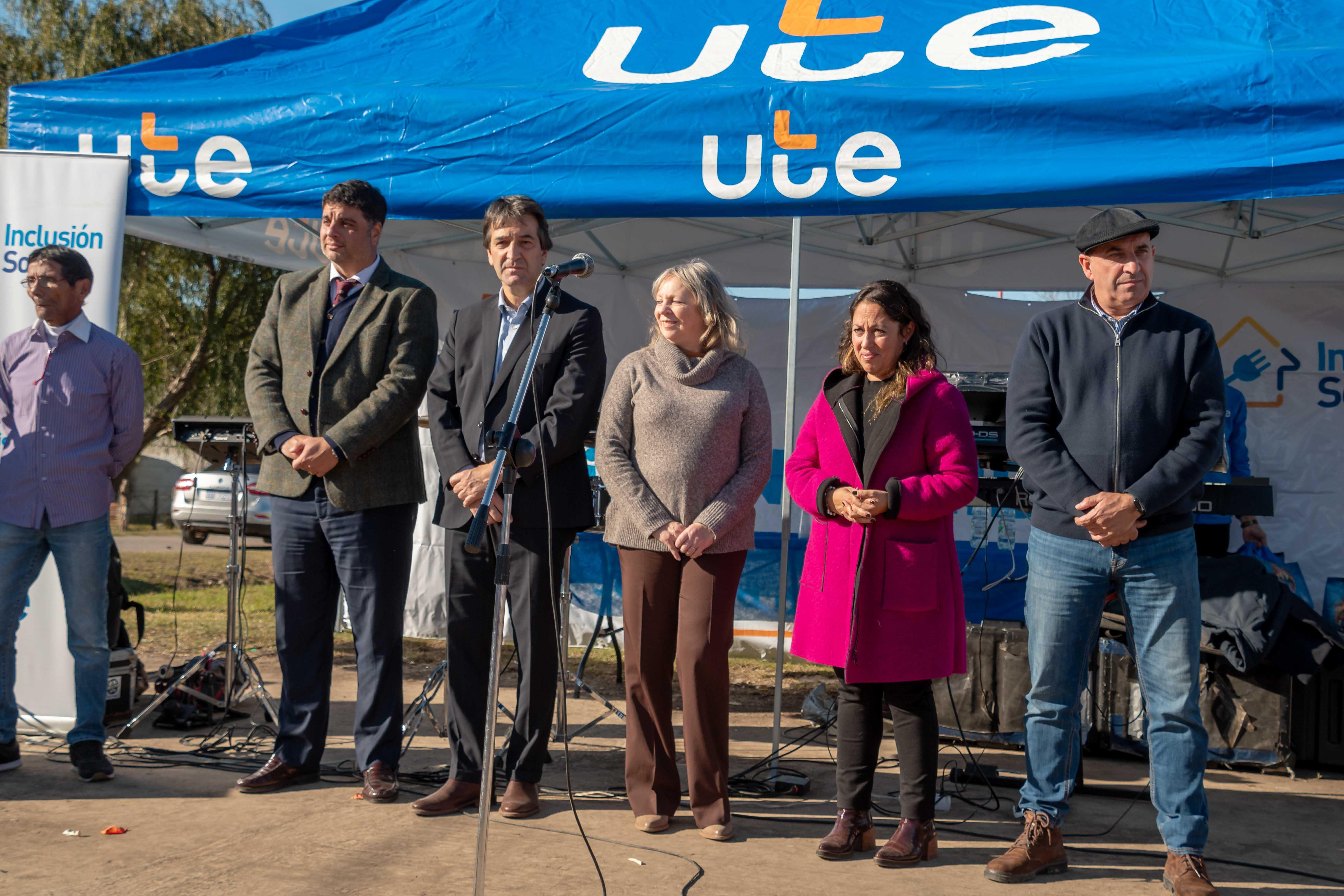 120 nuevos hogares de Montevideo se incorporan al Plan de Inclusión Social de UTE