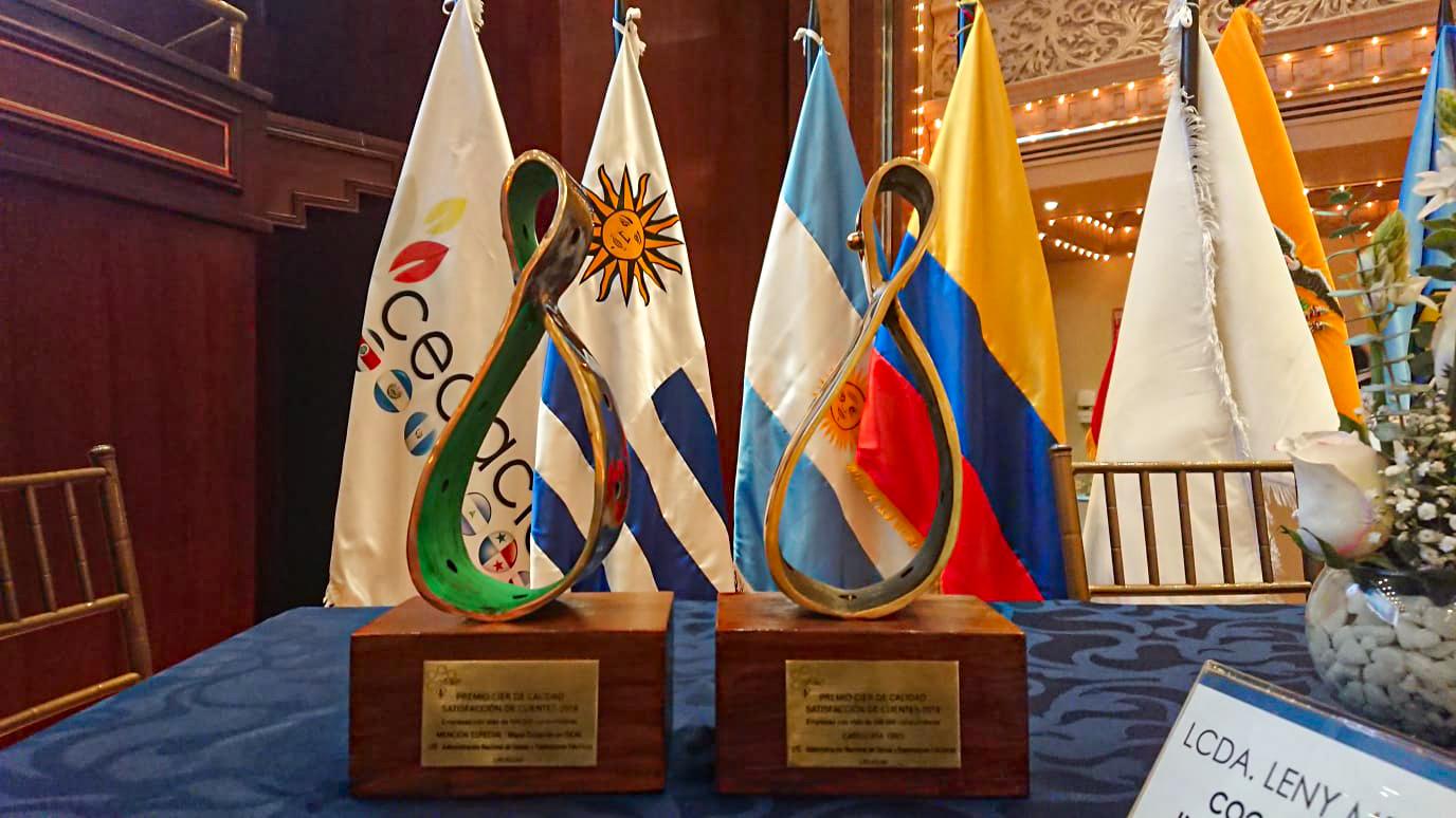 Premios recibidos por UTE por la calidad de su servicio en 2019