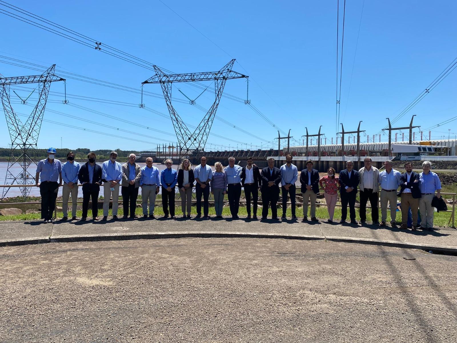 Delegaciones de UTE y CTM en Salto Grande