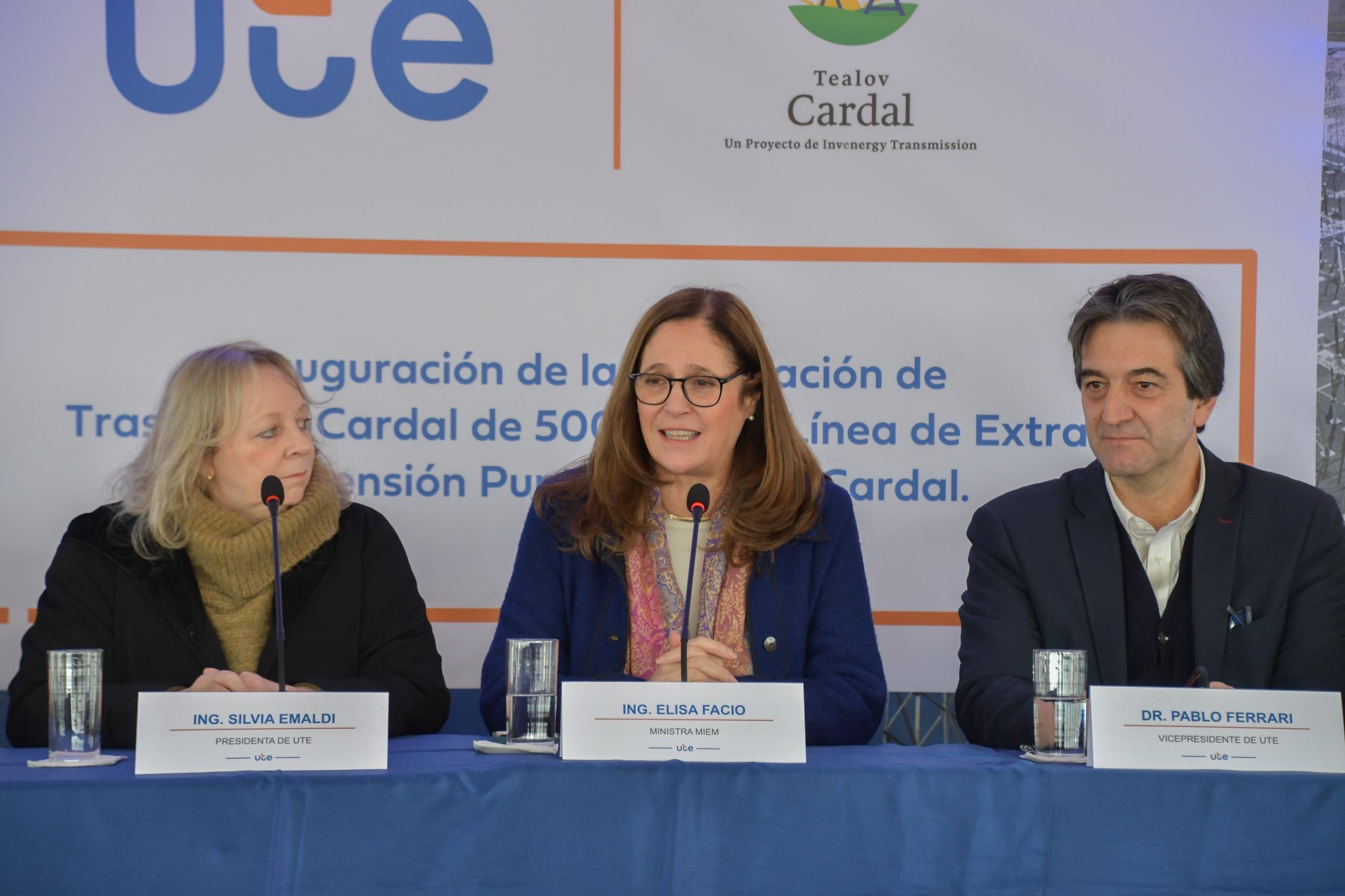 Inauguración de la Subestación de Trasmisión Cardal de 500 kV y Línea de Extra Alta Tensión Punta del Tigre-Cardal