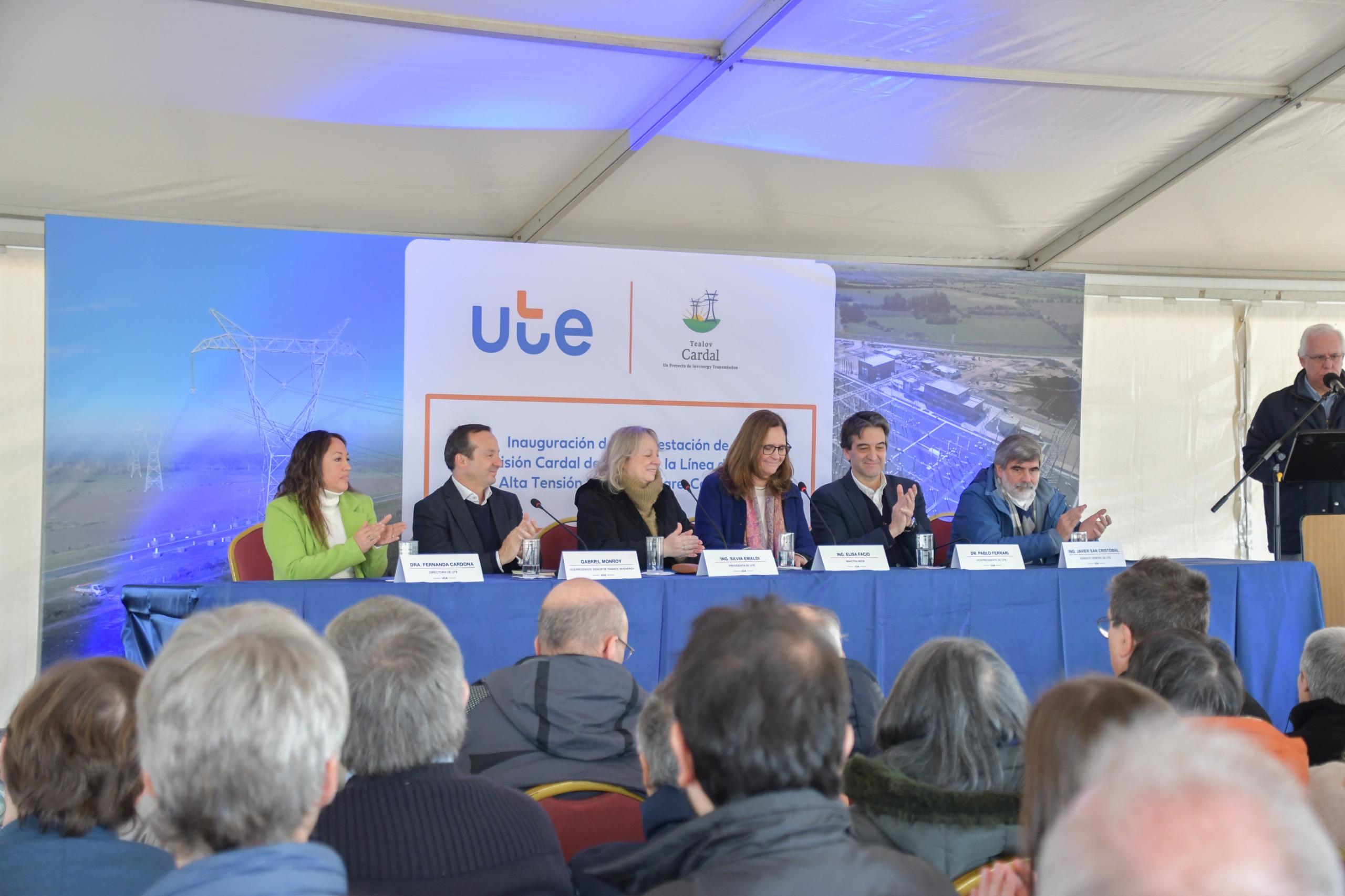 Inauguración de la Subestación de Trasmisión Cardal de 500 kV y Línea de Extra Alta Tensión Punta del Tigre-Cardal