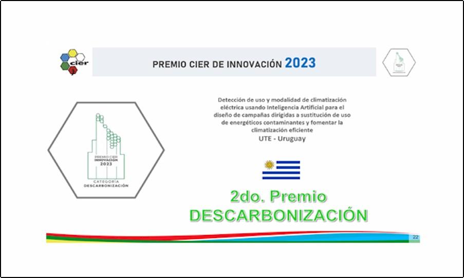 Nuevos galardones para UTE en el Premio CIER de Innovación –Ing. José Vicente Camargo”