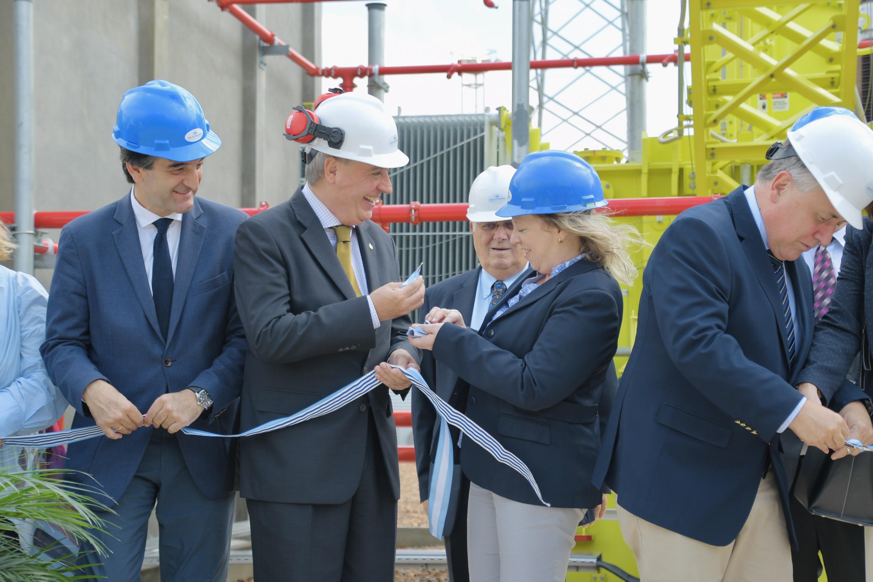 Inauguración de la obra de ampliación de la Subestación Salto Grande para el cierre del Anillo del Norte del país