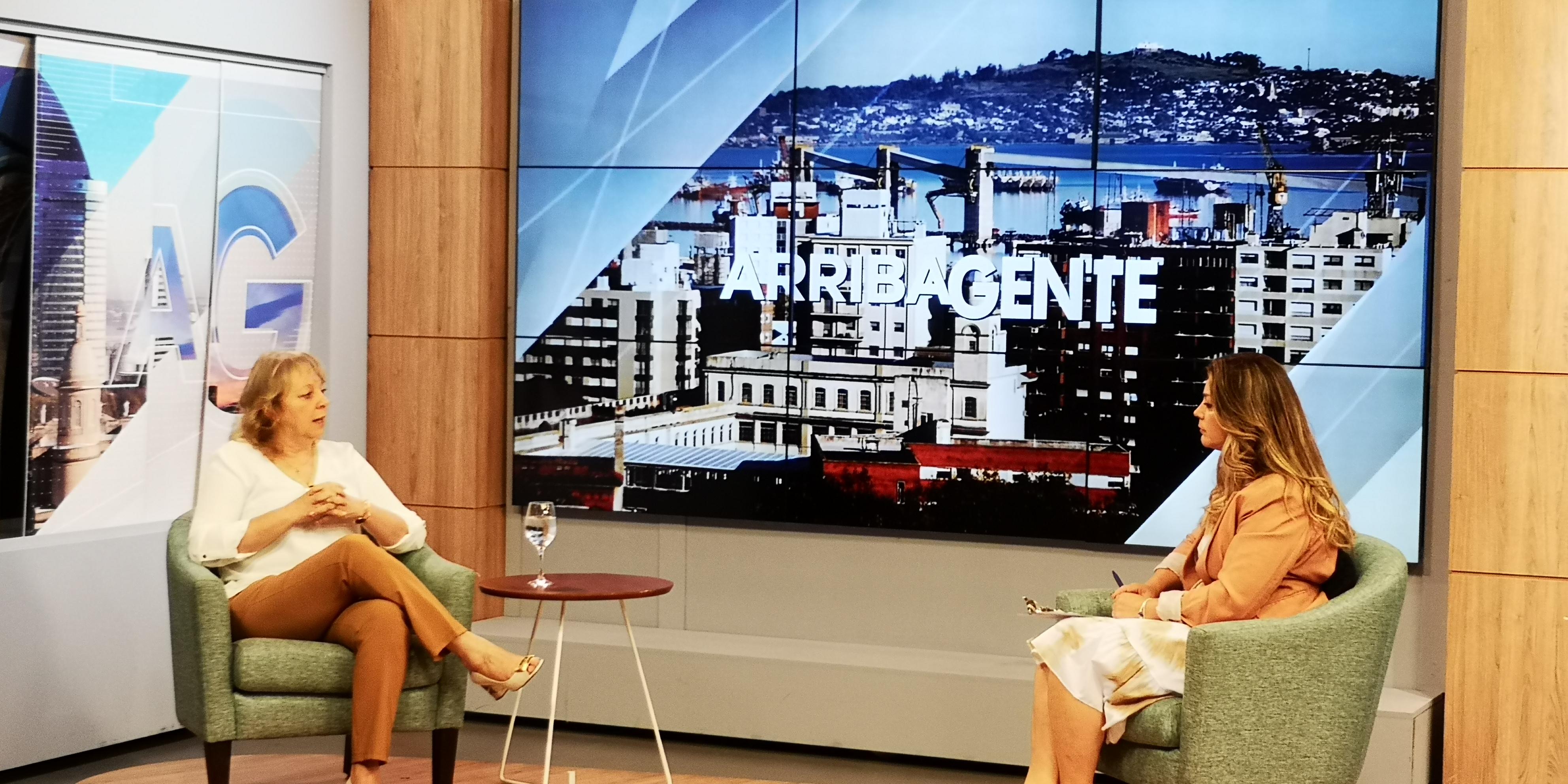 Silvia Emaldi en entrevista en el programa “Arriba Gente”, de Canal 10